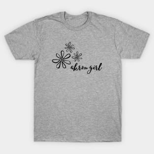 akron girl flowers T-Shirt